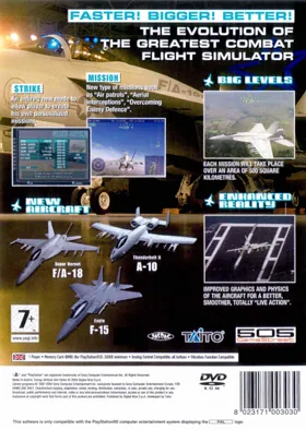 Energy Airforce AimStrike! (Japan) box cover back